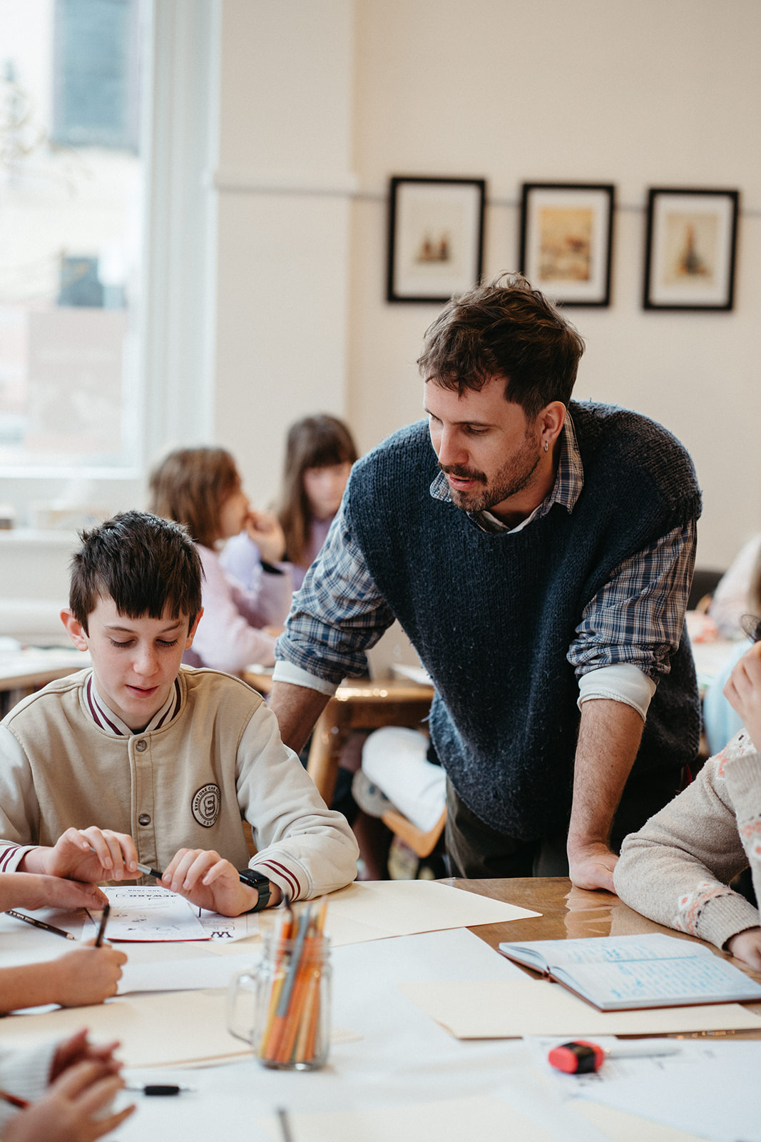 a child at a creative writing class in melbourne
