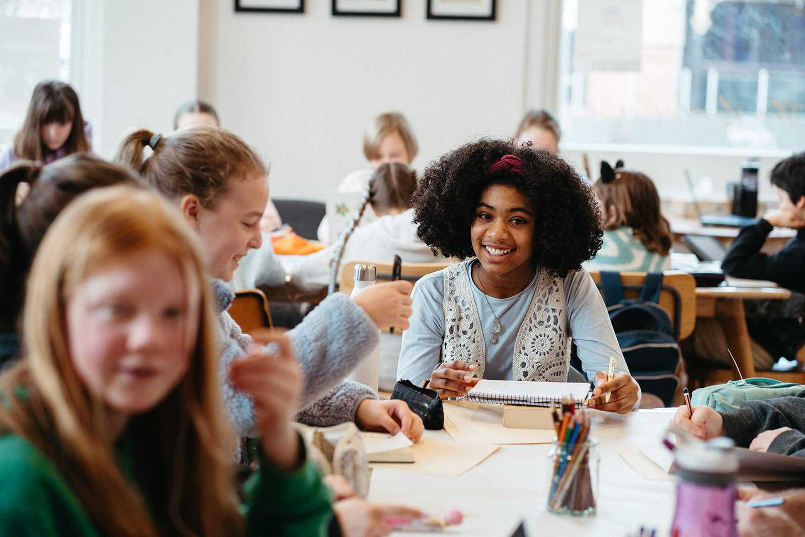 a group of kids at a creative writing class in Melbourne